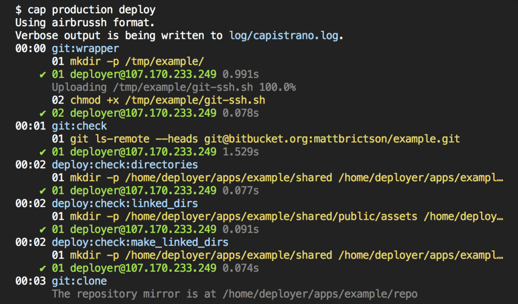 Airbrussh tool for Tuby on Rails