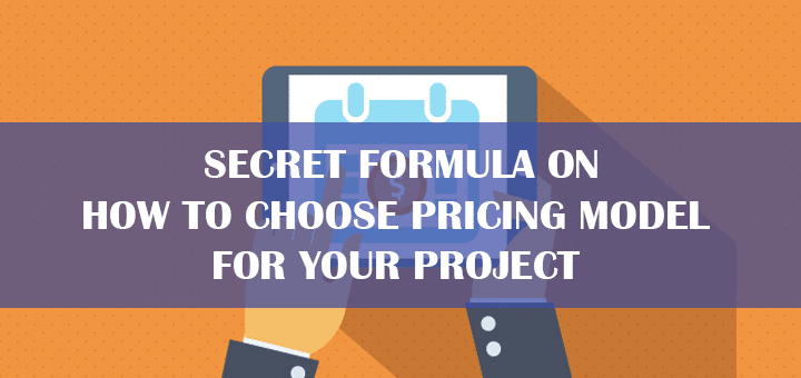 Secret Formula on How to Choose Pricing Model for Your Project