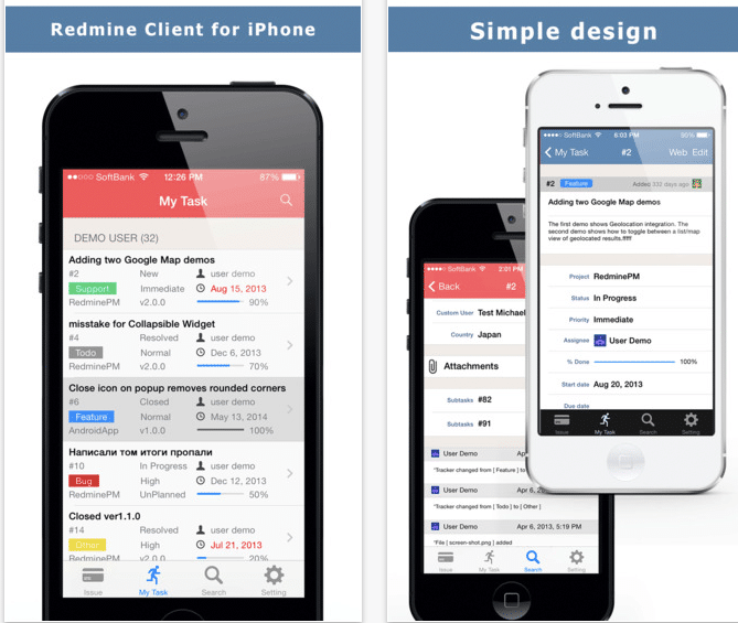 redmine mobile